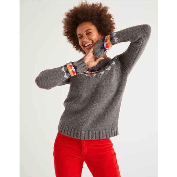 Boden Cordelia Fair Isle Sweater S - Picture 2 of 8
